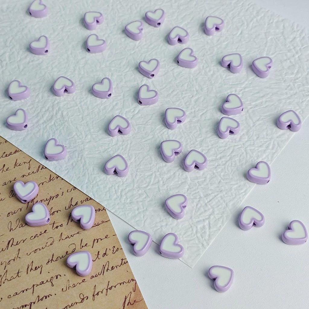 Маленькие акриловые бусины в форме облака и сердца для DIY-украшений и подвесок