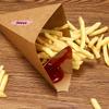 M-20Pcs Disposable French Fries Paper Cup Kraft Paper Fry Charcuterie Cups Snack Dessert Cake Popcorn Party DIY Bakin Supplies