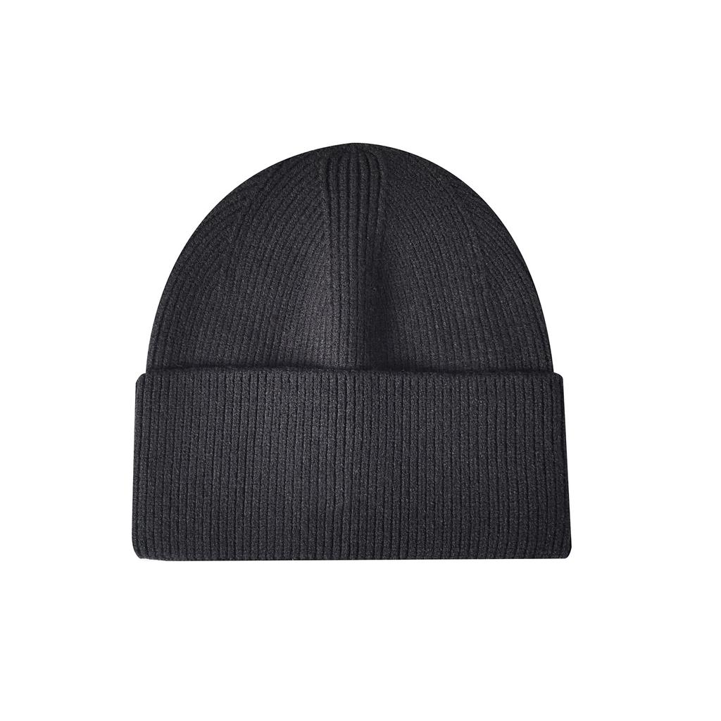 Women's Knitted Beanie with Turned-Up Brim New Style Loose-Fit Oversized Circumference Men's Hat Autumn/Winter Warm Hat