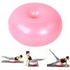 50cm PVC Pink Doughnut Shape Thicken Anti Explosion Inflatable Seating Exercise Yoga Ball