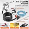VEVOR Fuel Transfer Pump, 12V DC 19L/min(5.3 GPM) 75W(1/10 HP), Portable Electric Diesel Transfer Pump with Auto Shut-Off Fuel Nozzle