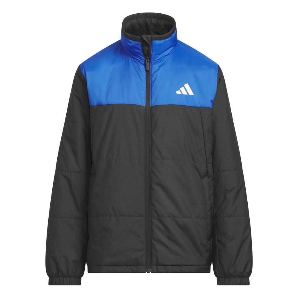 Детская куртка Adidas Essentials с утеплителем, королевский синий, размер 130, унисекс, VD376, Черный/Яркий (KA1338),