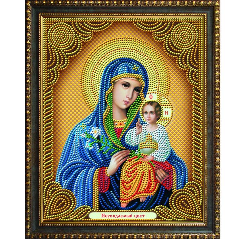 5D Алмазная картина Дева Мария Религиозная Алмазная вышивка крестом Вышивка Домашний декор Картина