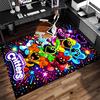 1pc Smiling Critters Print Area Rug - Soft,Washable Non-Slip Indoor Mat for Office Chairs,Living Room,Home Office Decorative Rug