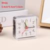 1Pc Mini Square Alarm Clock Quartz Alarm Clock Battery Operated Table Bedroom Clocks For Sleeping Studying Home Decor