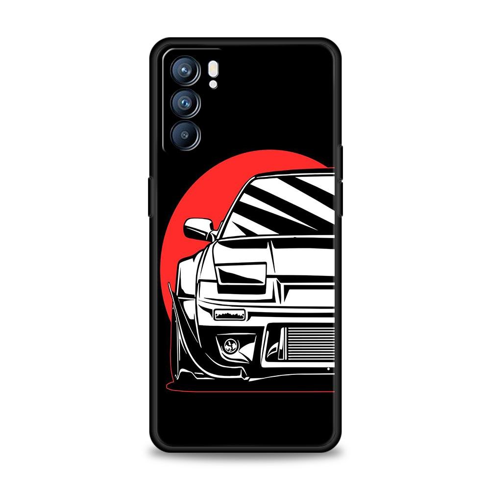 Чехол для спортивного автомобиля JDM Tokyo Drift для Oppo Find X6 X5 A54 A53 A52 A9 A15 A95 A17 A16 A76 A74 A57 Reno7 Reno6 Pro Plus 5G