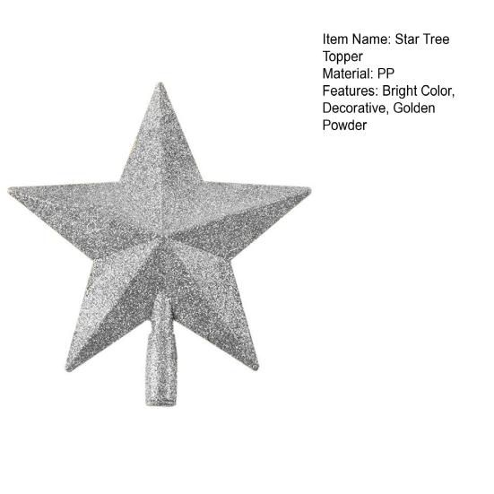 Топпер со звездой, прочные праздничные принадлежности, многоразовый Рождественский домашний декор, топпер со звездой, прекрасный фестивальный реквизит, износостойкий