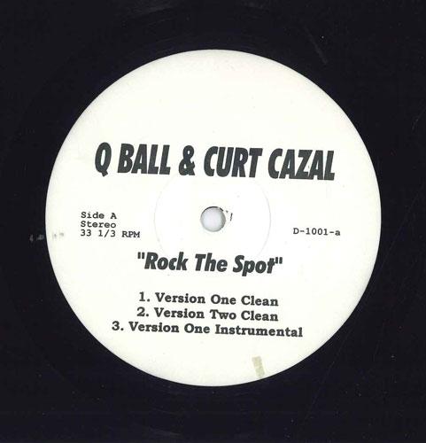 12-дюймовая пластинка Q BALL & CURT CAZAL - Rock The Spot / Live & Let Die D1001 D 1995 US Рэп и хип-хоп/R&B Б/У
