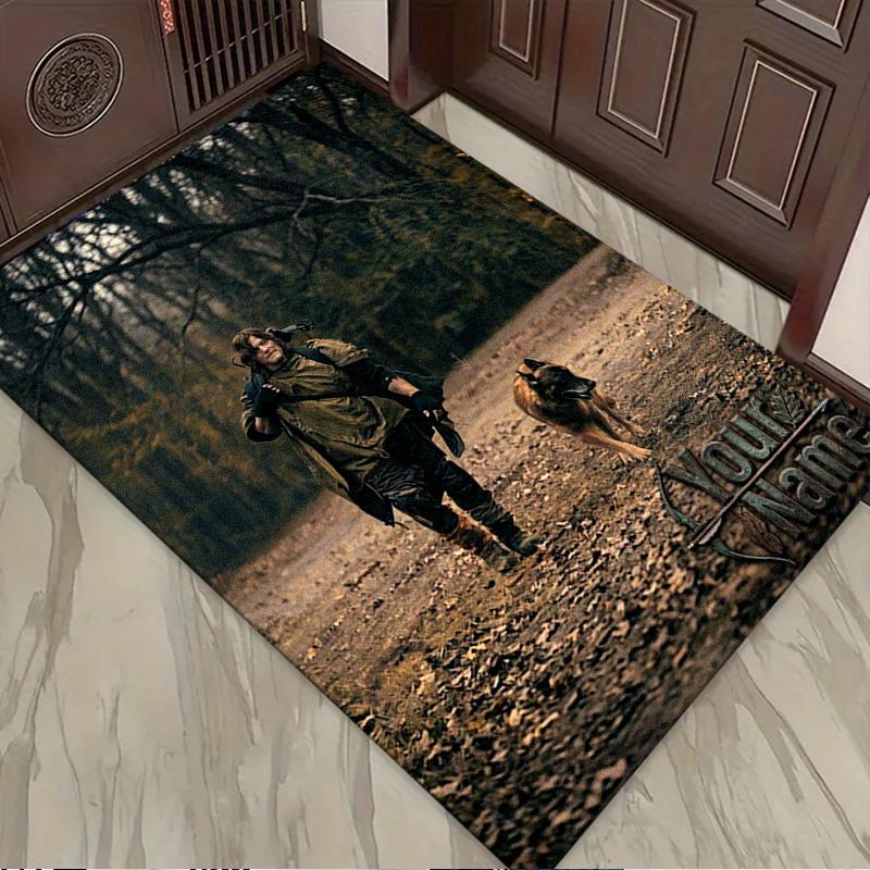 Name Custom Daryl Dixon Poster Carpet Rug for Living Room Bedroom Home Sofa Decoration,Kids play Non-slip Floor Mat