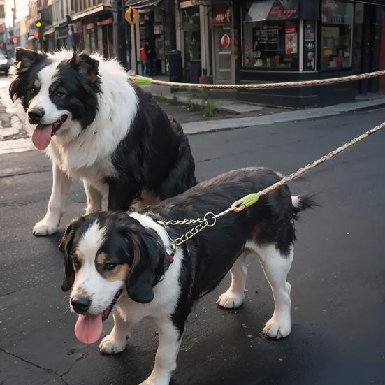 Двойной поводок для собак с поворотом на 360 градусов, не спутывается, поводок для прогулок с двумя собаками