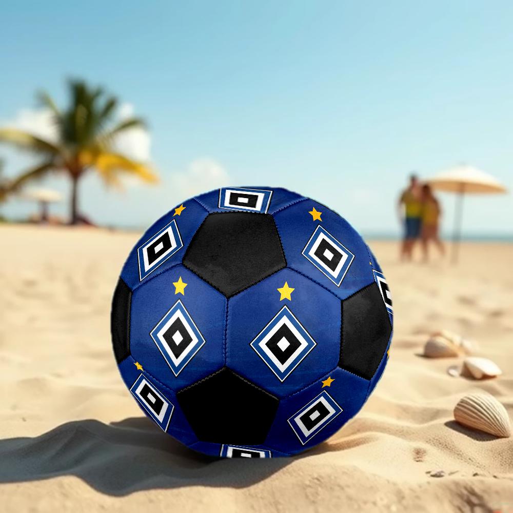 Футбольный мяч Hamburger SV, разноцветный, подходит для всех возрастов, машинная сшивка, материал ПВХ, соревновательного класса, прочный и с высоким отскоком