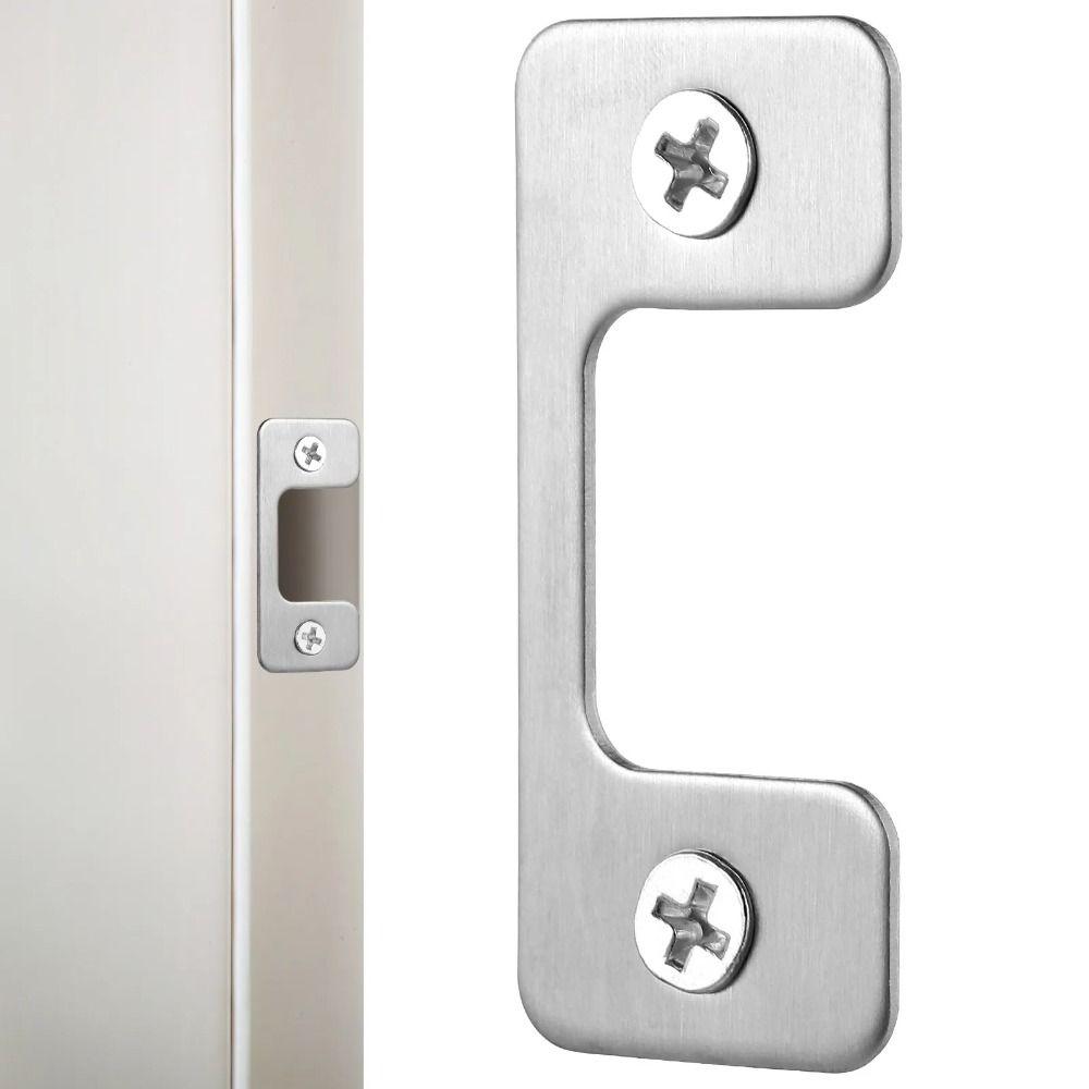 Reinforced Security Door Protector Solid Iron Construction Door Lock Plate Home Security