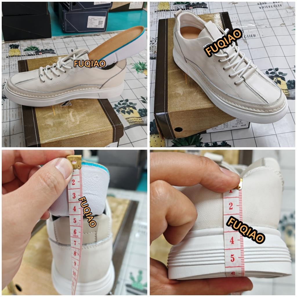 Модные мужские кроссовки из натуральной кожи с подъемом 5 см, повседневные, модные, удобные, дышащие, слипоны, лоферы-лифты, увеличивающие рост, спортивные