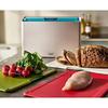 Joseph Cutting Board Folio Icon 4-Piece Set Food-Specific Icons Clean Antibacterial Dishwasher Safe Includes Stand Storage Case Plastic Non-Slip Goods