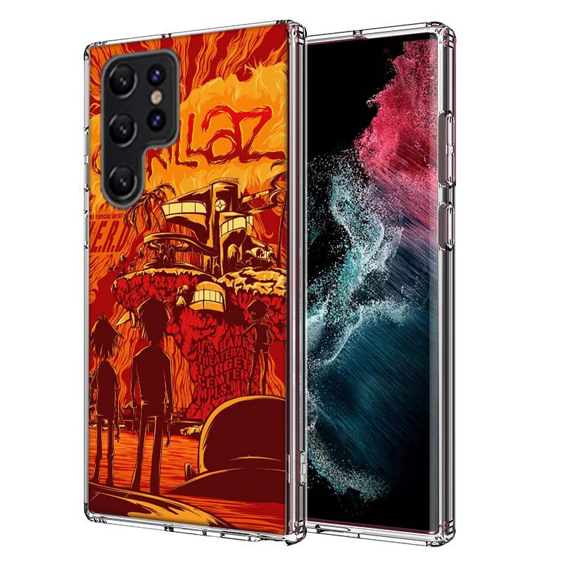 Gorillaz Anime Capa Phone Case For Samsung S26 Ultra S25 Edge Galaxy S23 S21 S20 S24 FE S22 S10 Plus Cover Clear TPU Shell Coque