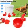Automatic Chicken Water Cup Waterer Bowl Kit Farm Coop Poultry Waterer Drinking Water Feeder For Chicks Duck Goose