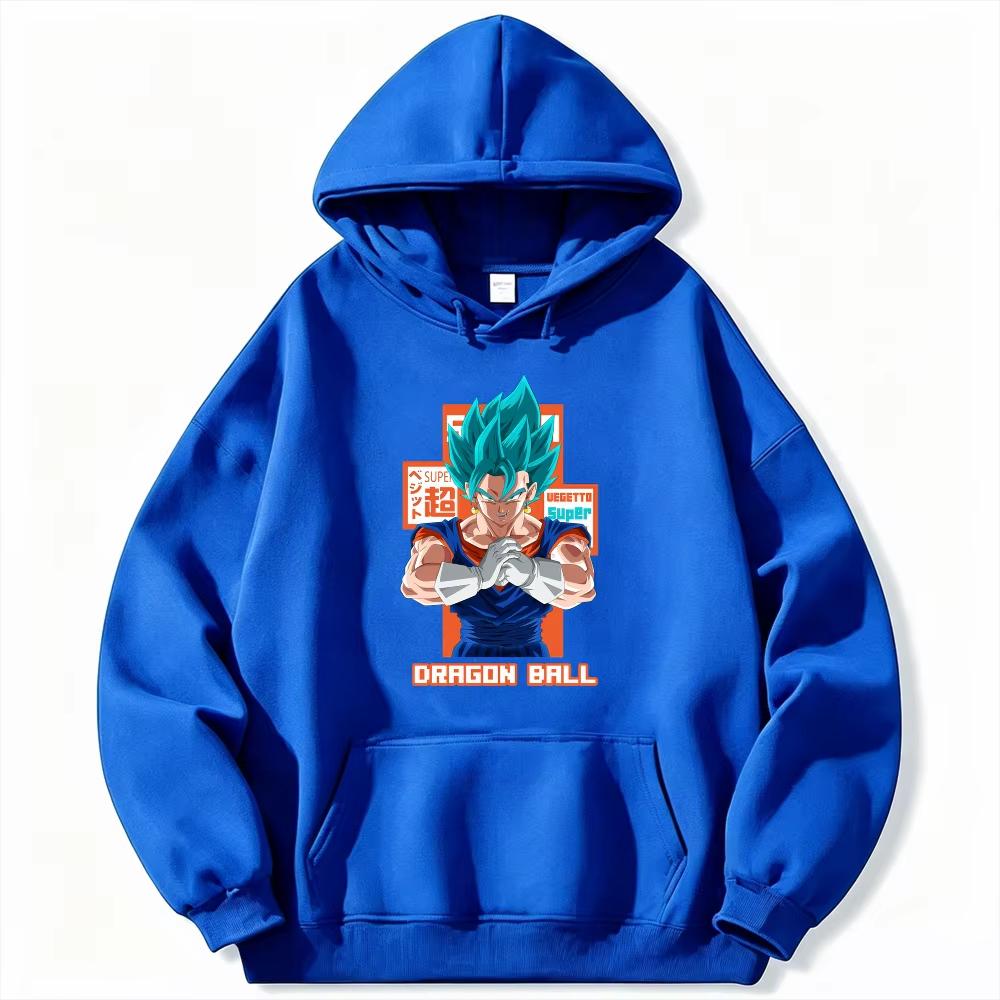 Dragon Ball Men's Hoodie Japanese Anime Print High Quality Warm Autumn Winter Hip Hop Outdoor Pullover Sweatshirt