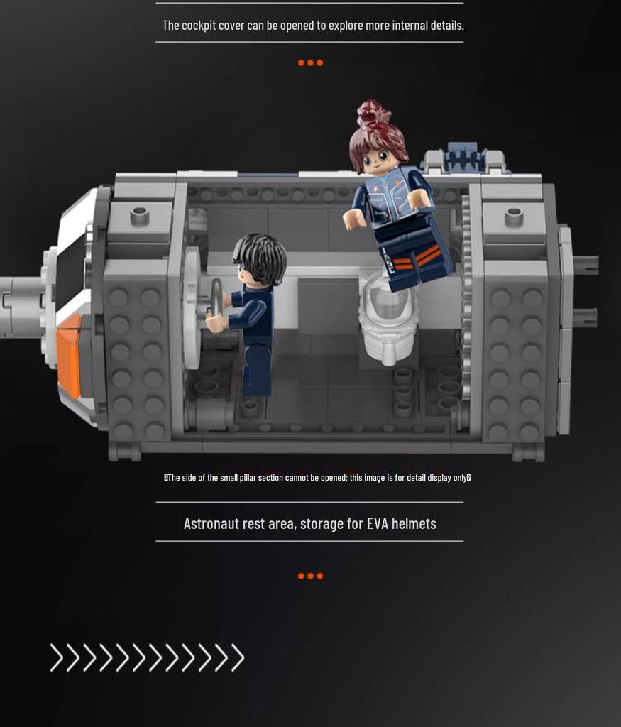 Jiaqi JK8503 Модуль Космического Корабля «Рассветный Ядро» Строительные Блоки Образовательная Игрушка для Мальчиков Подарок на День Рождения