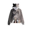 Anime Demon Slayer Character Print Cat Ear Hoodie Kids Pullover Sweatshirt