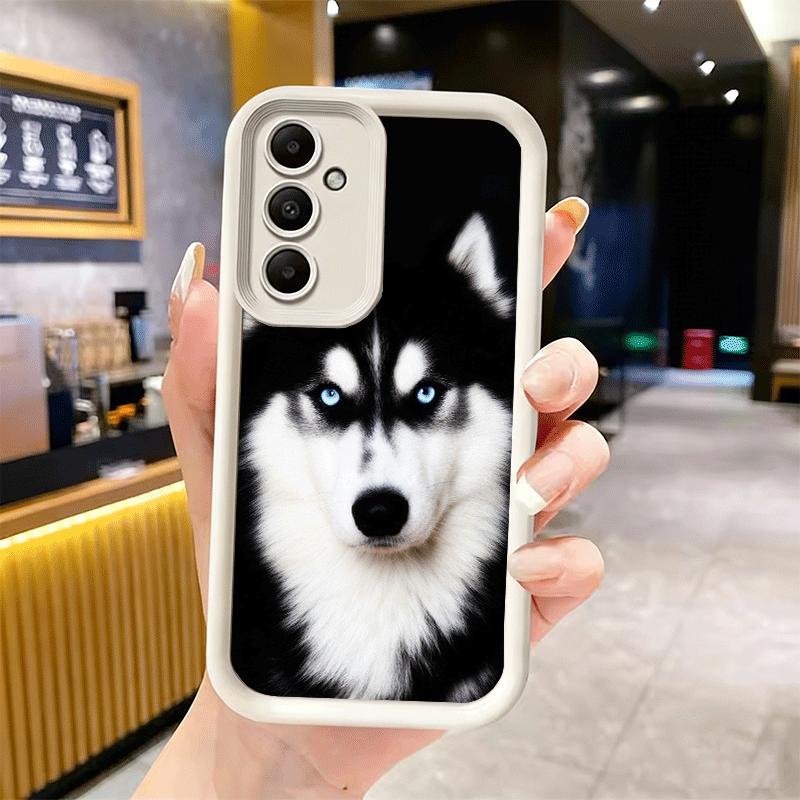 Phone Case for Samsung Galaxy S26 S25 Ultra S24 FE Alaskan Husky Cute Dogs Shell S23 Plus S22 + S21 S20 5G Soft Silicone Funda