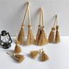 5pcs/Bag Kitchen Garden Witch Straw Brooms Witch Tool Dollhouse Accessories  Halloween