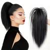 Synthetic Black Straight Half Ponytail Extension Claw Clip Hairpiece For Ponytail Hair Heat Resistant Women Party Hair Accessories