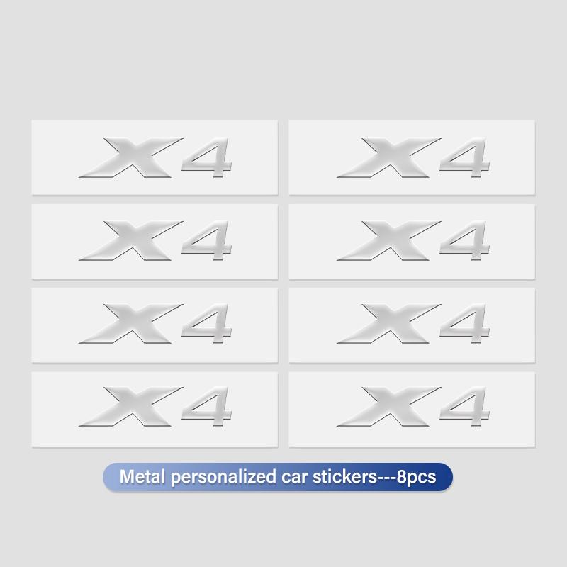 XKUGH1 For BMW New 2025 4/8PCS Car Metal Decal Badge Waterproof Decorative Sticker Accessory For BMW E30 E34 E36 E39 E46 E52 E53 E60 E6