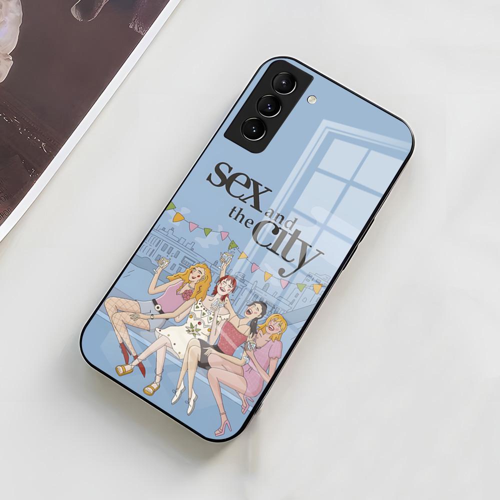 S-Sex And The City TV Phone Case For Samsung A56 A36 A26 A16 A15 A25 A35 A55 A14 A34 A24 A54 Glass Case