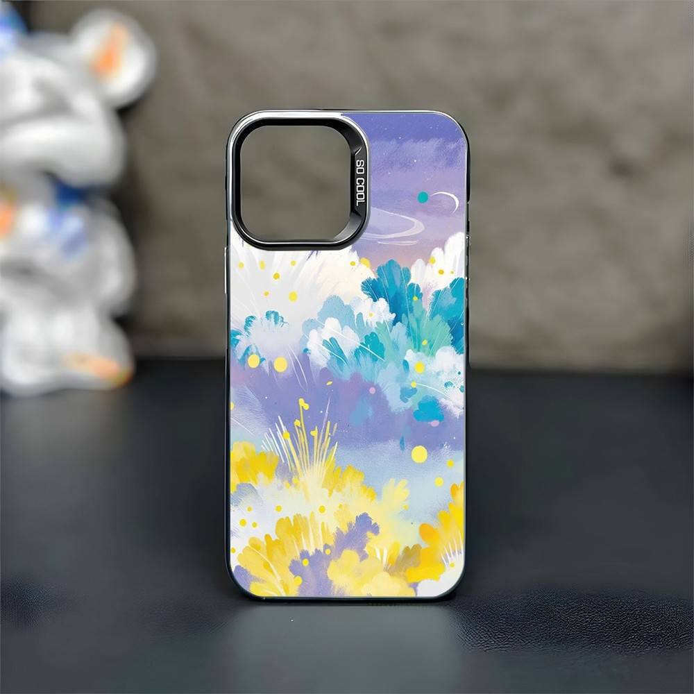 Чехол для телефона с рисунком для iPhone 17, 16, 15, 14, 13, 12, 11 Plus, Pro Max, Черный Матовый, Ударопрочный