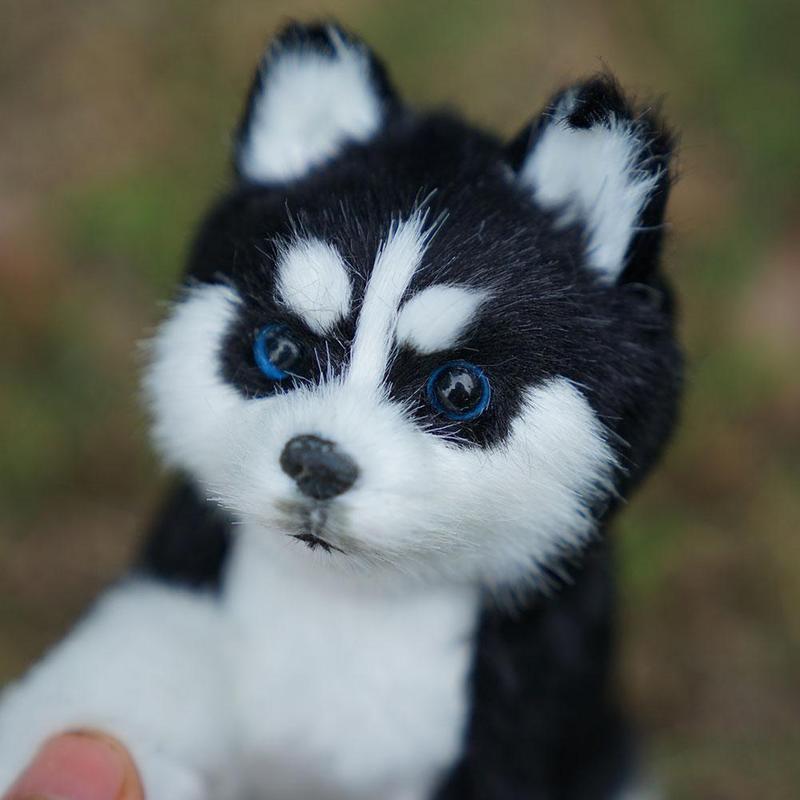 Реалистичная игрушка для собак хаски, имитация прогулки, щенка, ручной работы, реалистичная фигурка, игрушка, собака, плюшевая чучело, детские подарки