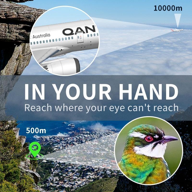 80x80 Hiking Hunting Binoculars Optical High Definition Lenses HD Professional Zoom Binoculars