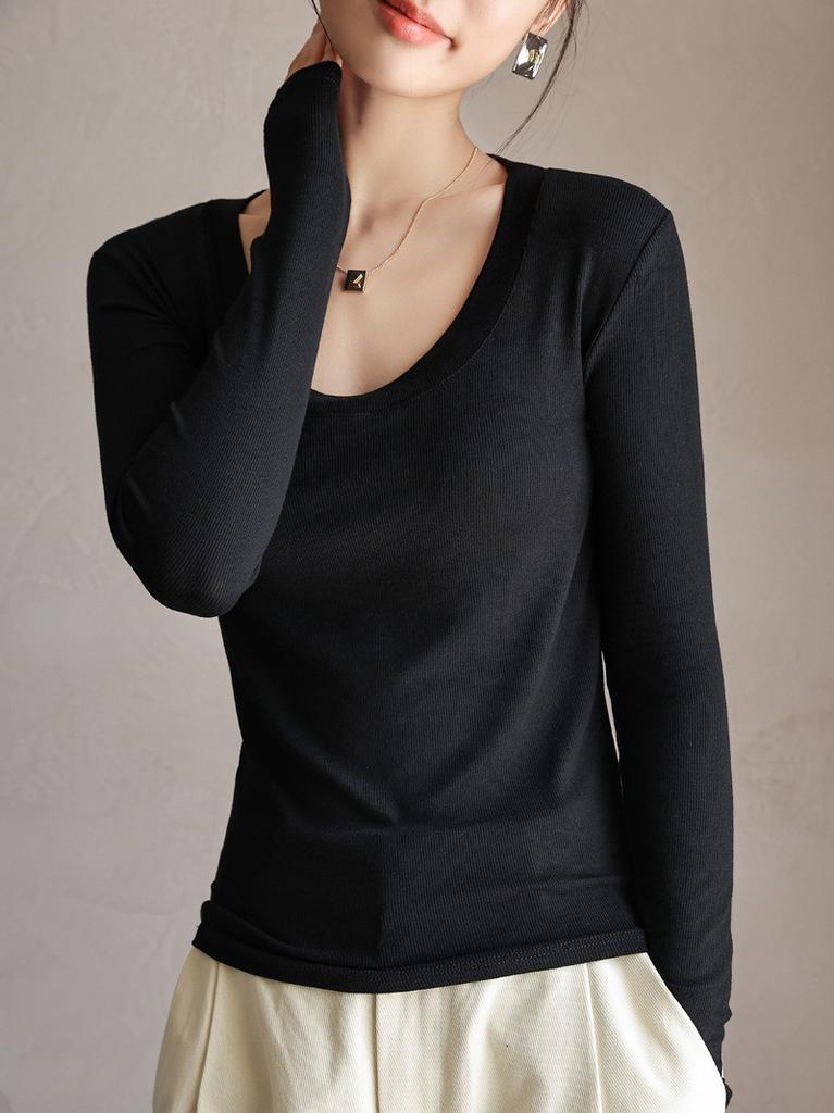 Moisturewicking Modale Long Sleeve T Shirt For Women With Slim Fit Comfort For Autumn Casual Wear