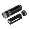 Mini Aluminum Multifunction UV Ultra Violet 9 LED Flashlight Torch Light Lamp