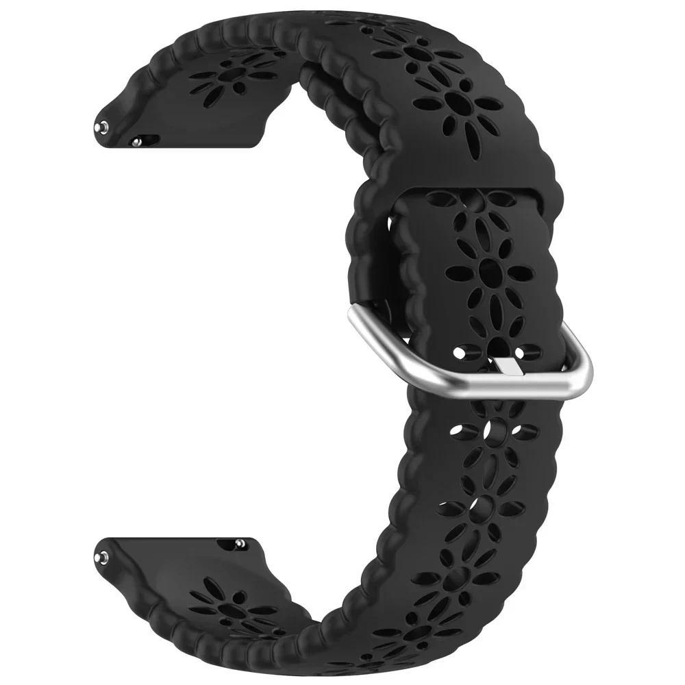 20 мм 22 мм Ремешок Для Samsung Galaxy Watch 7/6/4/5 Pro/Classic/Gear S3/Active 2 Спортивный Силиконовый Дышащий Huawei GT 2 2e 4 5 Ремешок