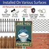 2D Flat Humorous Shark Bathroom Aluminum Sign - Funny Home & Restroom Decor Bathroom Wall Decor, Restroom Humor, Funny Home Bathroom, Guest Bathroom