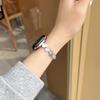 Совместимый с iWatch 11-го поколения, Huawei GT5 и Xiaomi 9Pro ремешок-цепочка 'Камешек' с инкрустацией бриллиантами