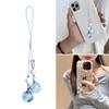 Luminous Blue Sky White Clouds Mobile Phone Charm Unique Blue Glow Cloud Shaped Mobile Hanging Ornament Phone Strap