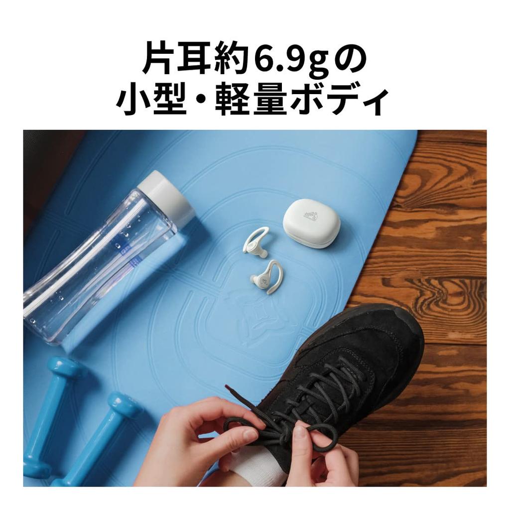 JVC Kenwood Victor Completely Wireless Weight Up To 30 Hours Compatible with Bluetooth for Black HA-EC25T Earphones, Over-the-ear Type, 6.9g (one