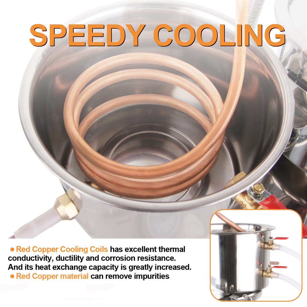 Household Large Capacity DIY Brewing Equipment Essential Oil Machine Stainless Steel Alcohol Distiller