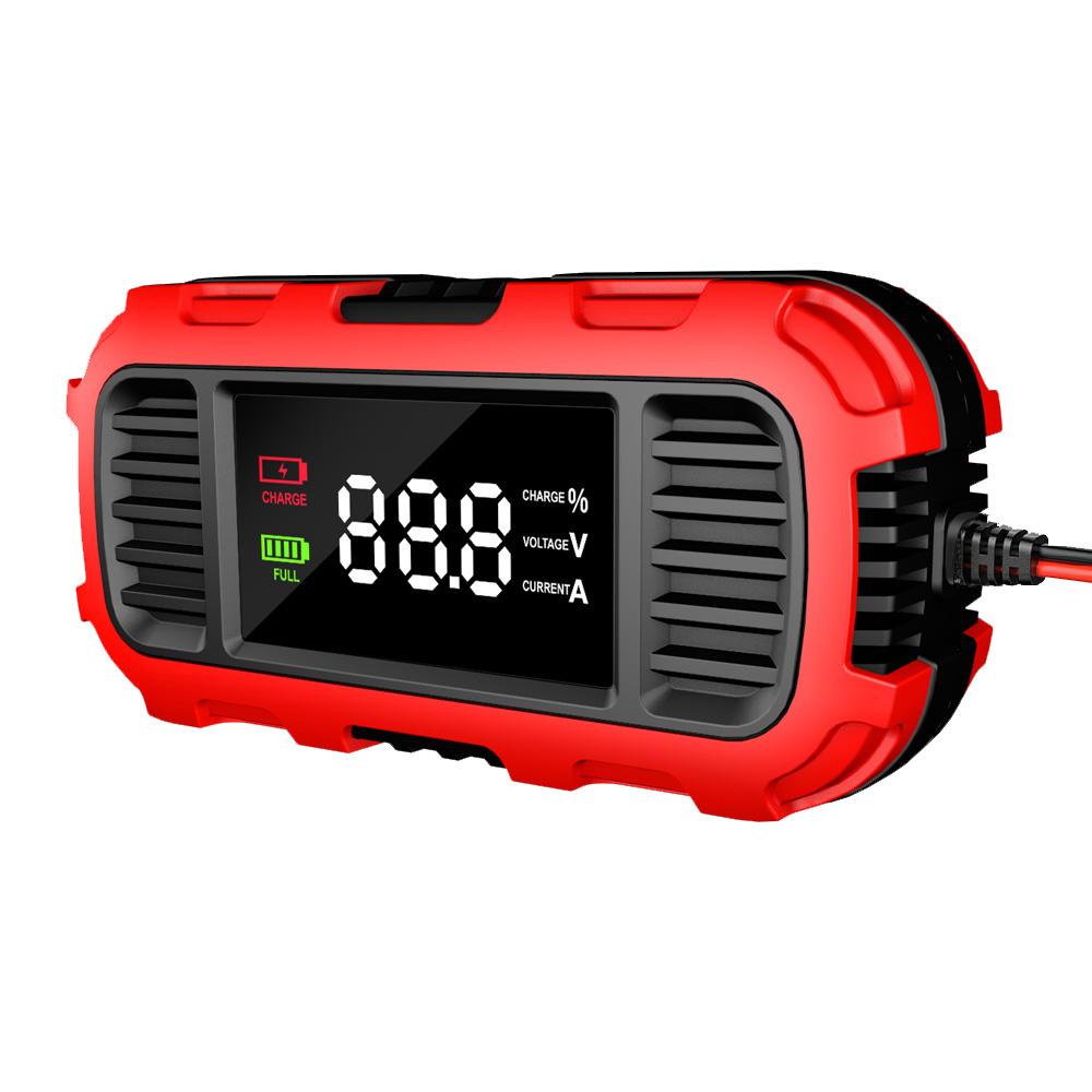 Умное зарядное устройство для аккумулятора Поддержание аккумулятора Зарядное устройство для свинцово-кислотных аккумуляторов Для зарядки аккумуляторов автомобиля, мотоцикла, скутера Цифровое