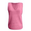 Women's Fashion Solid Color Casual Knit Turtleneck Pullover Sleeveless Sweater Vest