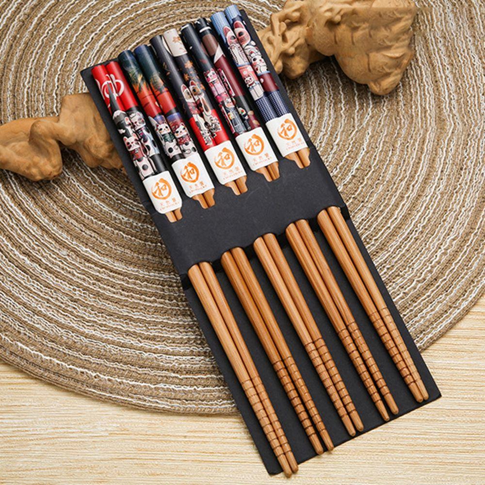 Japanese Style Sushi Food Natural N1N Rice Tableware Chopsticks Dinnerware Set Kitchen Supplies