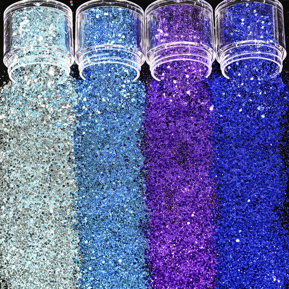 4 коробки/набор, 10 мл, 3D лак для ногтей, фиолетовый, розовый, микс, блестящая пудра для ногтей, блестки, украшение для дизайна ногтей, красочные для УФ-эпоксидного гель-лака, хлопья