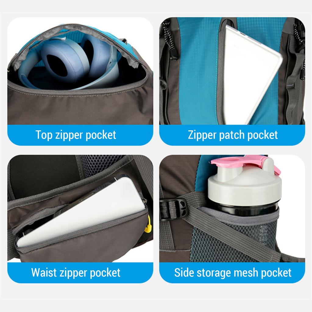 70л Большой вместительный рюкзак для альпинизма Многофункциональный рюкзак для спорта на открытом воздухе Кемпинг Путешествия