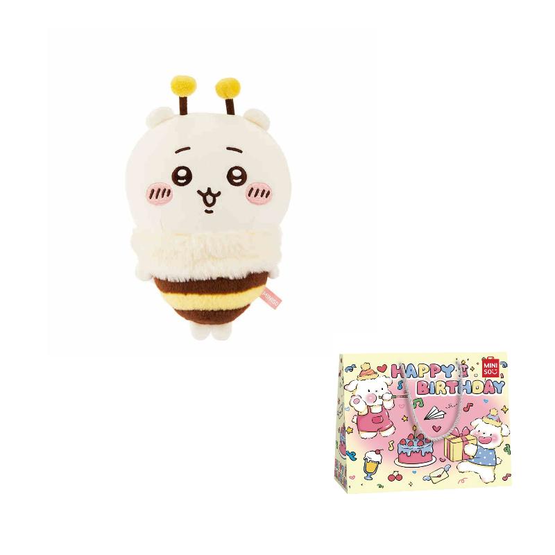 MINISO x Chiikawa Хачиварэ, Чиикава, Усаги Сезон Сакуры Пчелиные Куклы Плюшевая Кукла Трубы Высокая Кукла