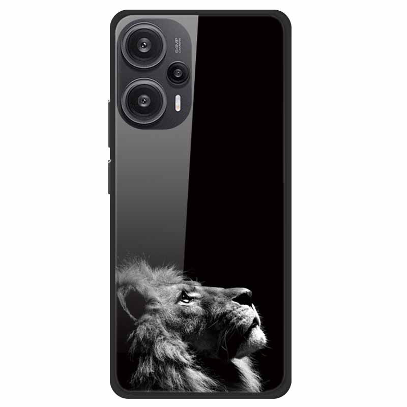 For Xiaomi Poco F5 5G F5Pro Case Luxury Tempered Glass Soft Bumper Phone Cover for POCO F5 Pro 2023 Fundas on PocoF5 Painted