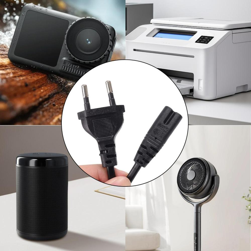 Европейский кабель питания 2-контактный удлинитель питания для принтера Canon Epson Радио Динамика PS4 XBOX One S Настольная лампа Кабель для ноутбука Dell 1-1,8 м