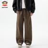 Paul Frank Men's Heavyweight Cotton Workwear Loose Straight-Leg Casual Pants