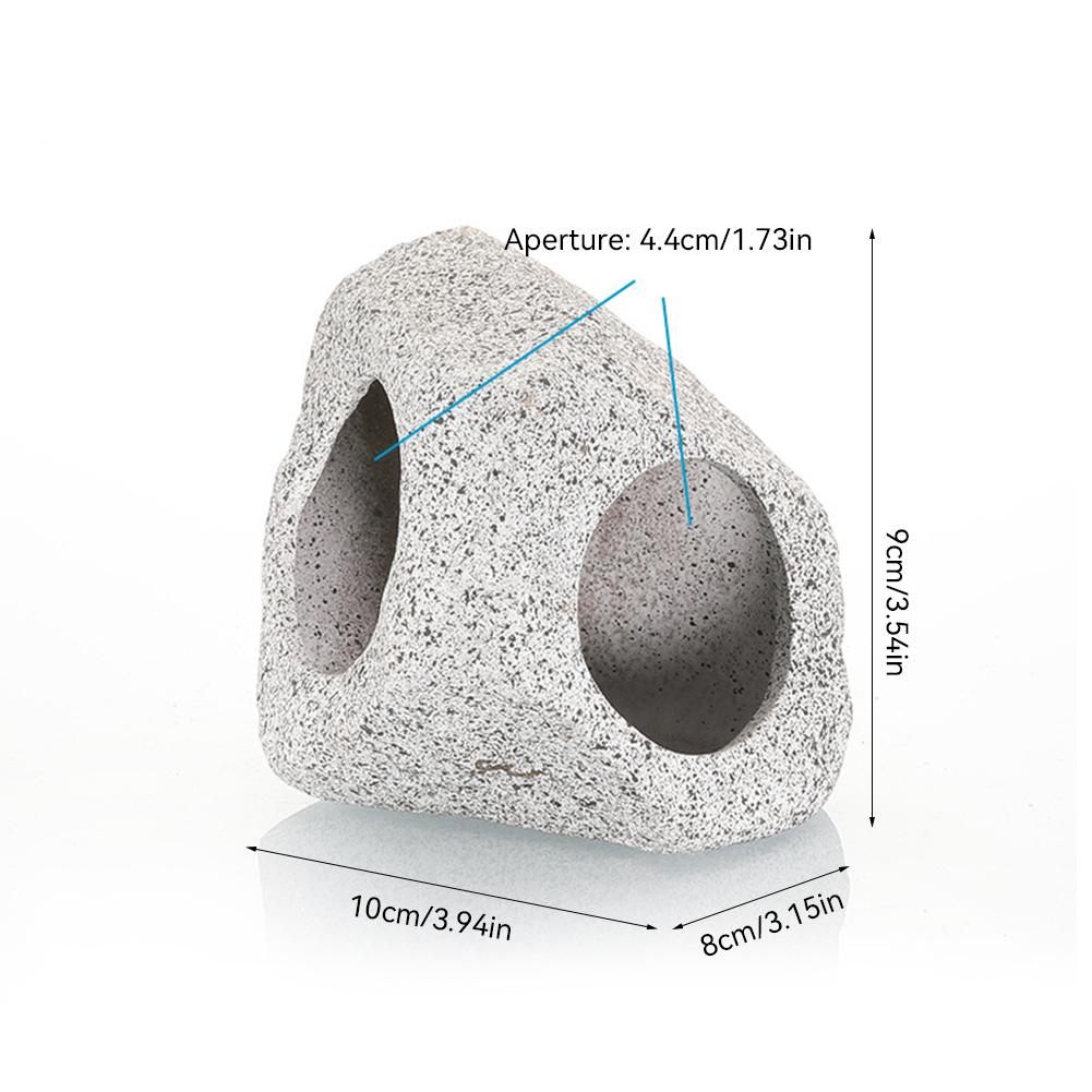 Purple Sand Aquarium Decoration Fish Shrimps Shelter House Pottery Landscaping Ornaments Decor Fish Tank Submarine Cave Decor