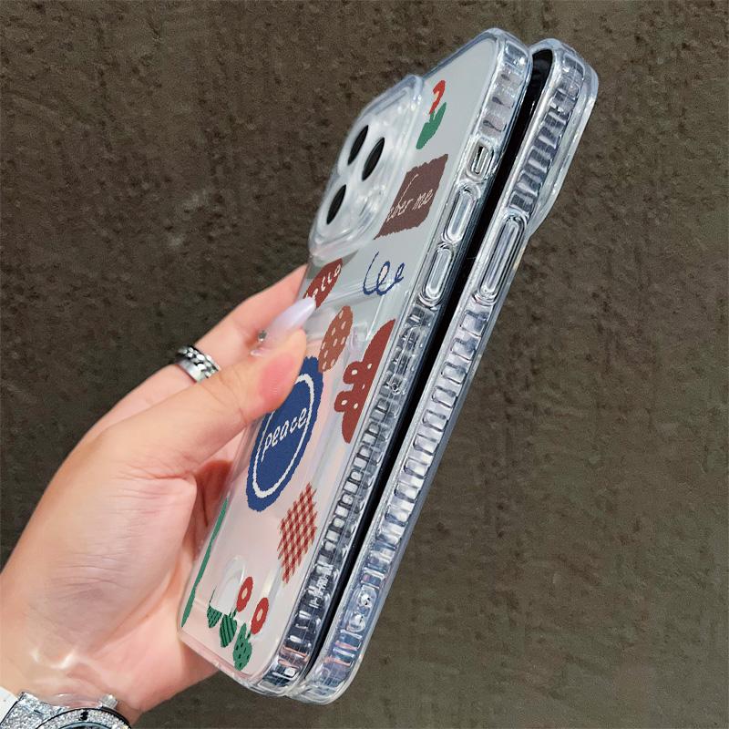 Силиконовый чехол-карман для карт для Samsung A15 A25 A35 Xiaomi Redmi Note 12 13 14 Oppo A38 A58 A78 iPhone 16 17 Крышка Прозрачный бампер для телефона